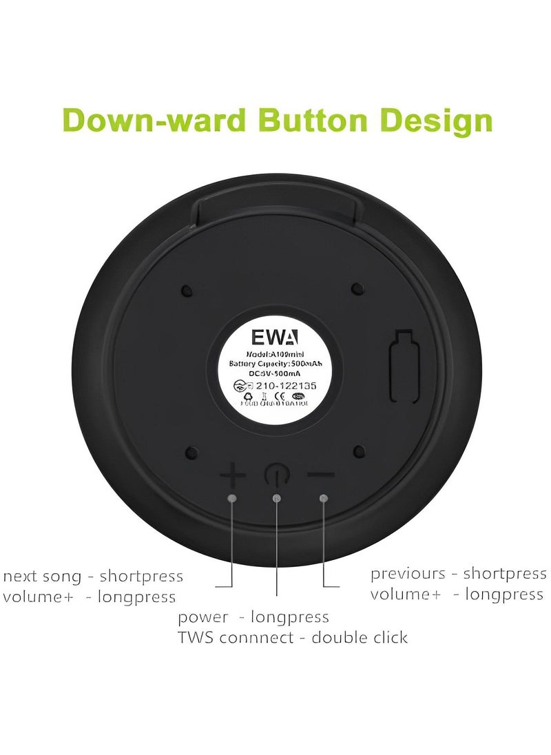 EWA - EWA AI 10 MINI BLUETOOTH SPEAKER, Portable Wireless Mini Speaker with Passive Subwoofer, Enhanced Impactive Bass, Tiny Body Loud Voice, Minimalism Design, Perfect Speaker for Sports, Travel and Home - Image 1