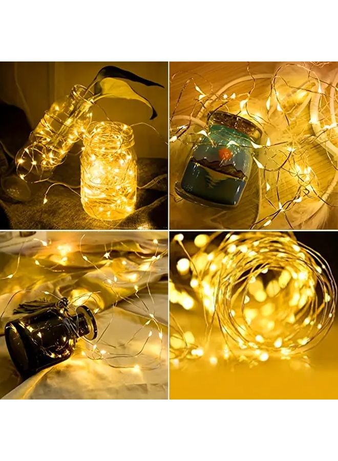 اللون الأبيض 40 قطعة 3 أقدام 2 أضواء خرافية تعمل بالبطارية زخرفة فضاء ثيم LED - Image 5