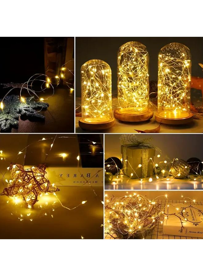 اللون الأبيض 40 قطعة 3 أقدام 2 أضواء خرافية تعمل بالبطارية زخرفة فضاء ثيم LED - Image 2