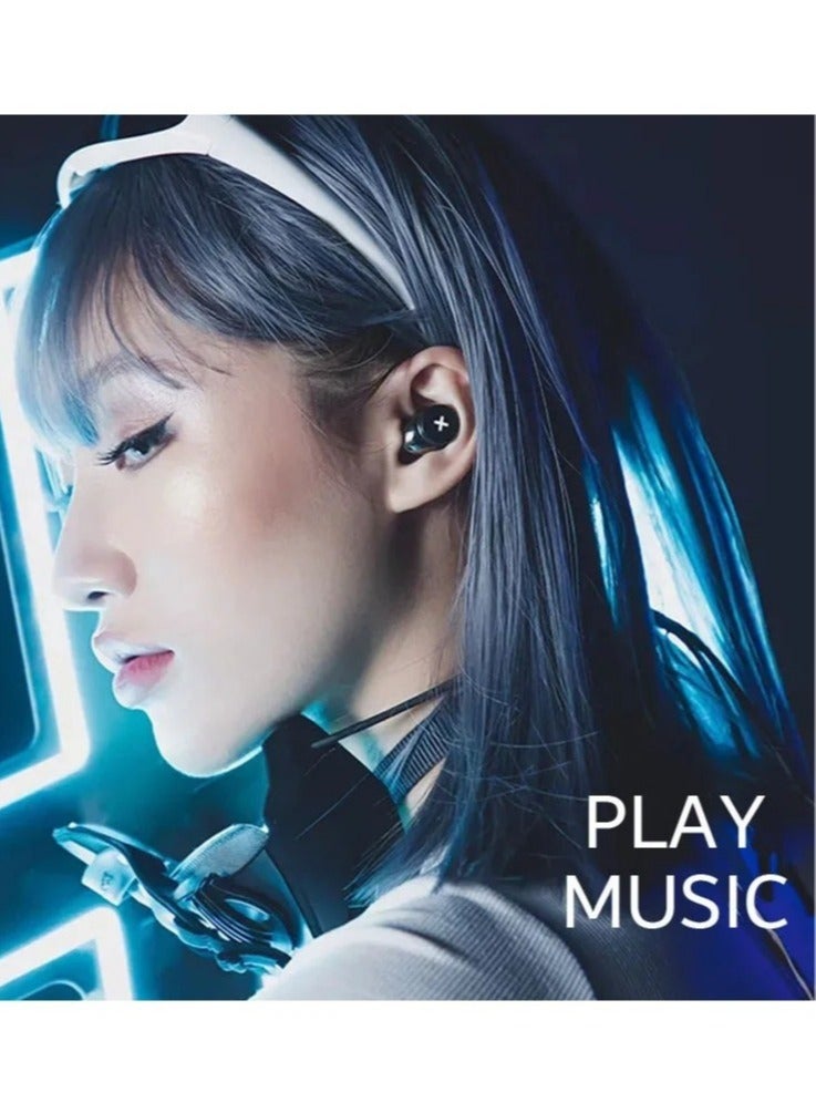 Song TWS Wireless Bluetooth Earphones HIFI Stereo Noise Reduction Qi Charging HD Call Microphone - Image 2