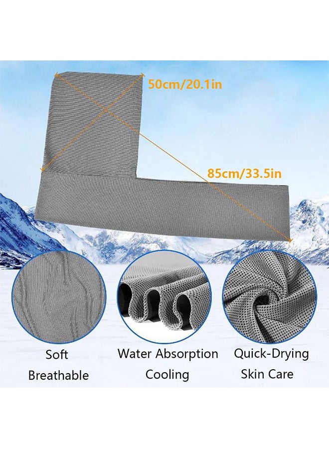 Cooling Hoodie Towel Soft Comfortable Fast Drying Hoodie Multifunctional Sun Protections Neck Wrap Scarf for Men and Women Yoga Sports Gym Fitness Workout Beach Camping