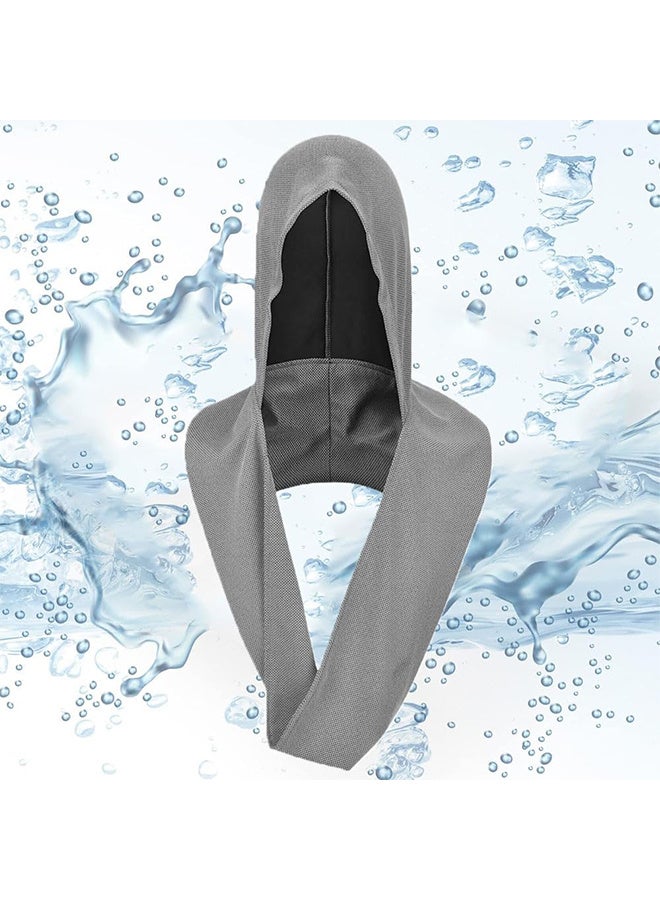 Cooling Hoodie Towel Soft Comfortable Fast Drying Hoodie Multifunctional Sun Protections Neck Wrap Scarf for Men and Women Yoga Sports Gym Fitness Workout Beach Camping