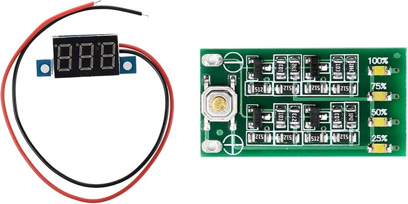 Mini Digital Voltmeter 3 3V To 30V DC With 3S 11 1V Lithium Battery Capacity Indicator Module - Image 1
