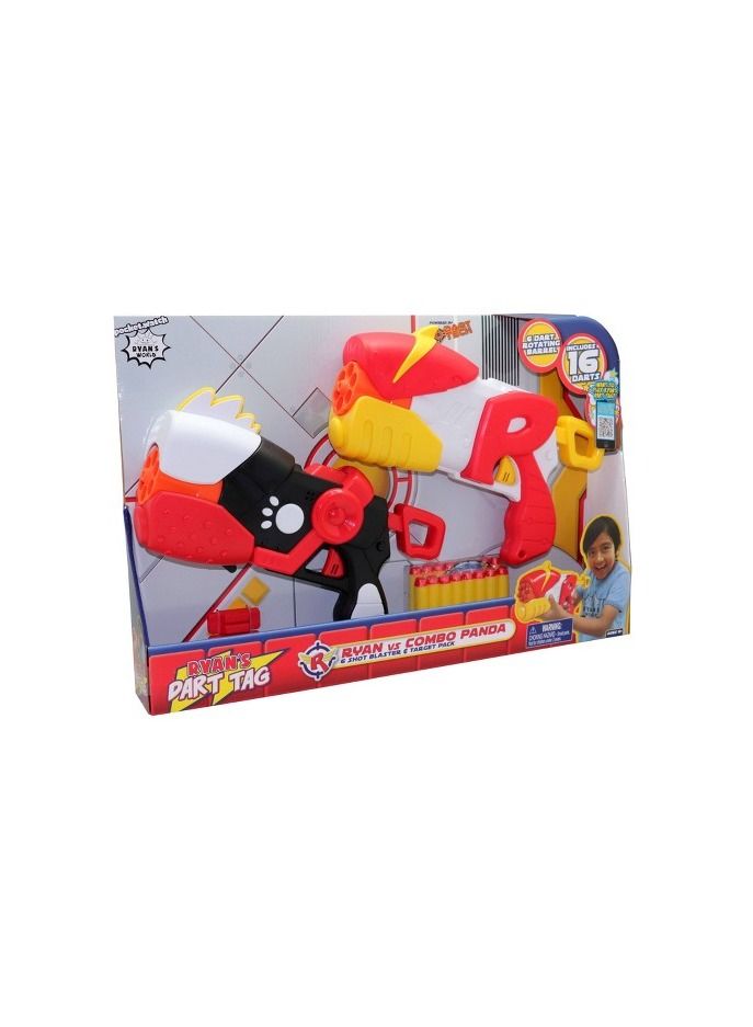 Ryan's World Ryan's Dart Tag Ryan vs Combo Panda Blaster 2-pack