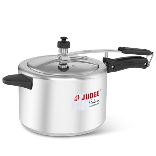 Judge by Prestige Deluxe 5 L Induction Bottom Pressure Cooker (Aluminium) - Image 1