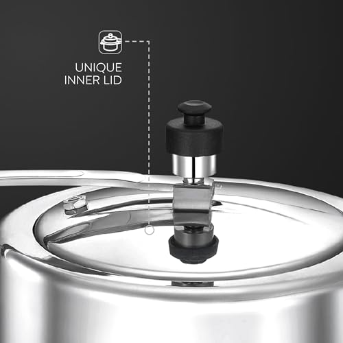 Judge by Prestige Deluxe 5 L Induction Bottom Pressure Cooker (Aluminium) - Image 5