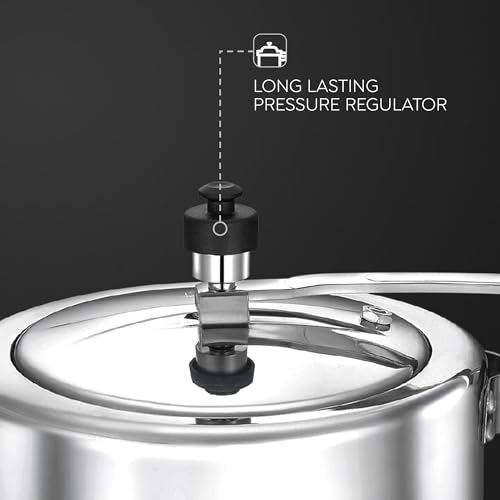 Judge by Prestige Deluxe 5 L Induction Bottom Pressure Cooker (Aluminium) - Image 4