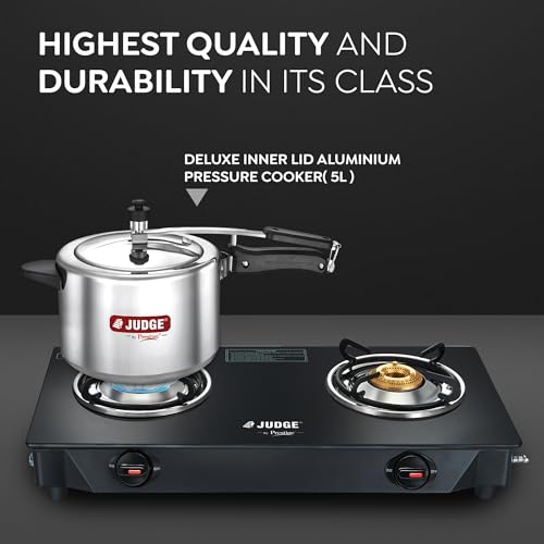 Judge by Prestige Deluxe 5 L Induction Bottom Pressure Cooker (Aluminium) - Image 2