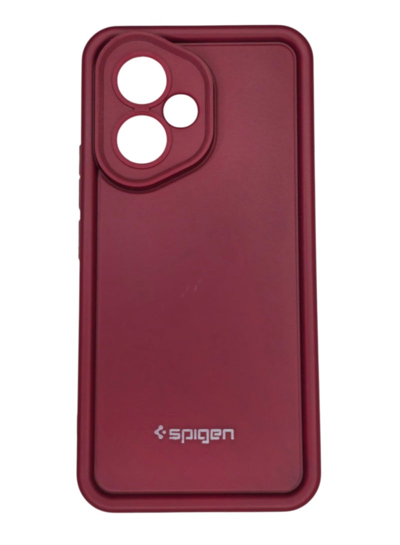 Spigen Honor 400 Spigen Silicone Case Cover With Camera Protection - Dark Red