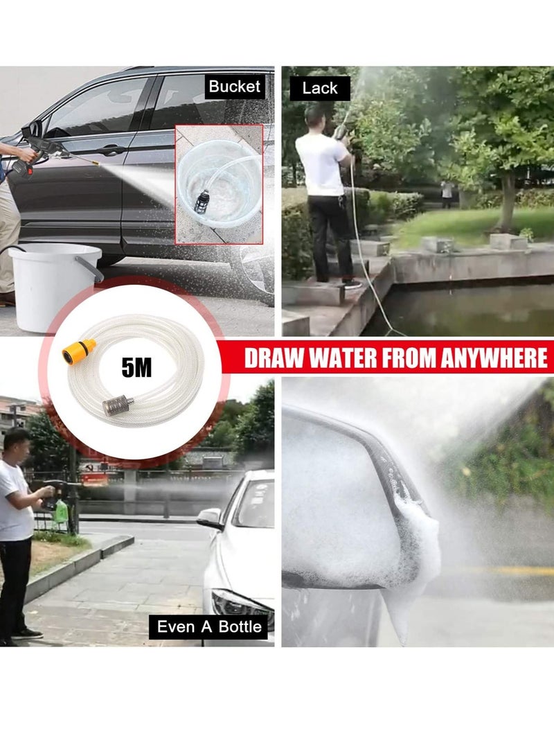24V Cordless Portable Washer Electric High Pressure Cleaner Machine 200W 30Bar Lithium Handheld Car Cleaning Device With Foam Generator Nozzle Water Pump  - Image 4