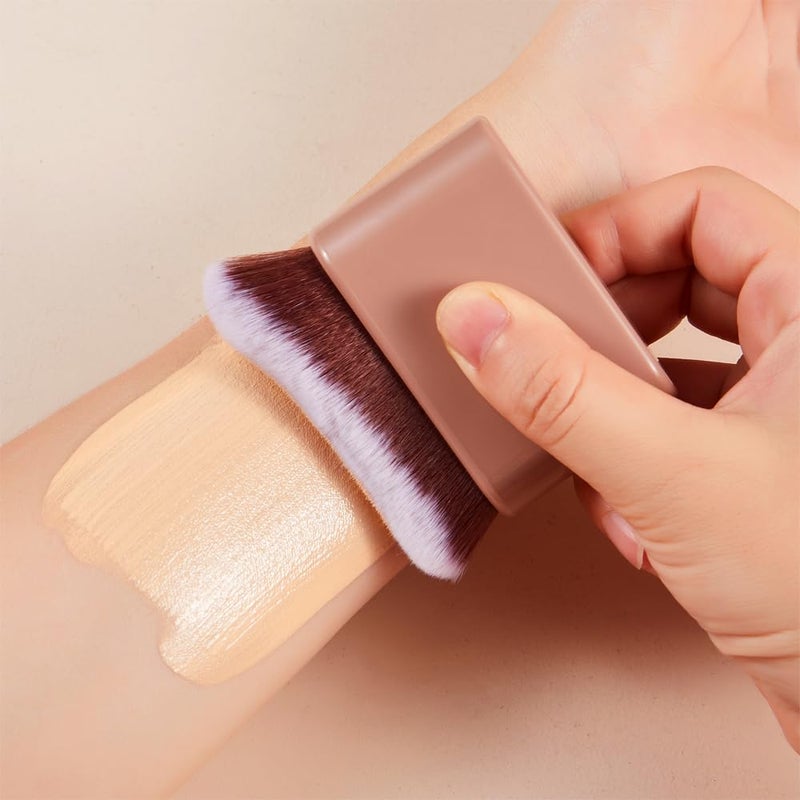 COSHINE Big Self Tanning Blend Brush, Professional Self Tanner, Kabuki, Powder, Foundation, Blusher, Shadow, Bronzer, Face and Body Brush (BROWN) - Image 3