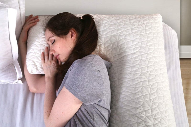 METRON L Shape Total Body Pillow with Adjustable Shredded Memory Foam Perfect for Cuddling Snuggling and Maternity Full Size20x54 Bamboo Derived Viscose Rayon Polyester Cover - Image 5