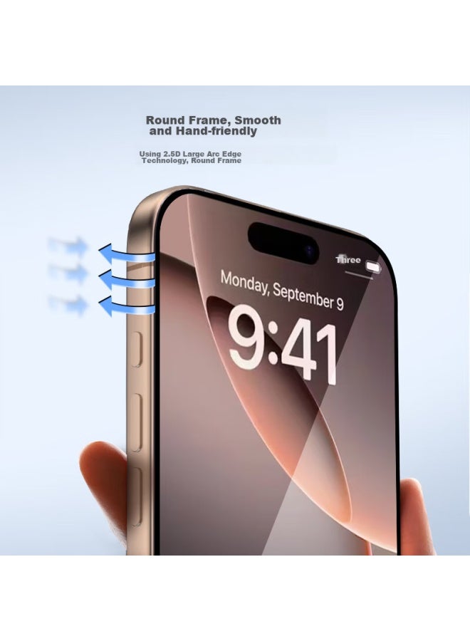 JD.com Jd Jingzao For Apple Iphone 16 Pro, Hd Tempered Glass Film, Anti-dust, Shockproof, Anti-fingerprint, Ultra-thin, Full Coverage, With Dust Removal Chamber - Image 4