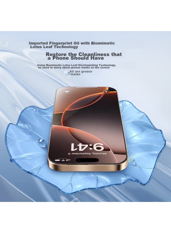 JD.com Jd Jingzao For Apple Iphone 16 Pro, Hd Tempered Glass Film, Anti-dust, Shockproof, Anti-fingerprint, Ultra-thin, Full Coverage, With Dust Removal Chamber - Image 3