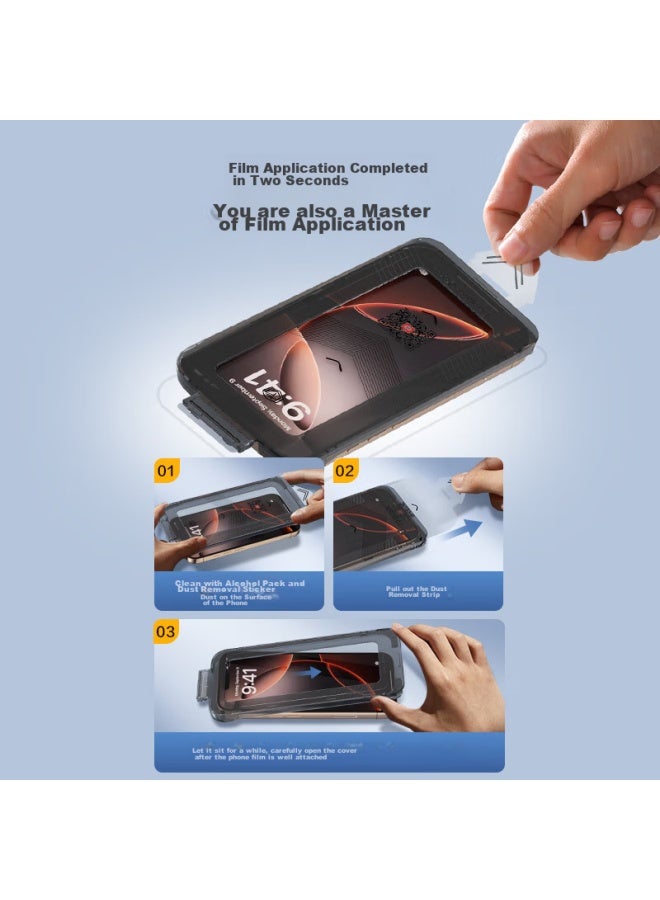 JD.com Jd Jingzao For Apple Iphone 16 Pro, Hd Tempered Glass Film, Anti-dust, Shockproof, Anti-fingerprint, Ultra-thin, Full Coverage, With Dust Removal Chamber - Image 5