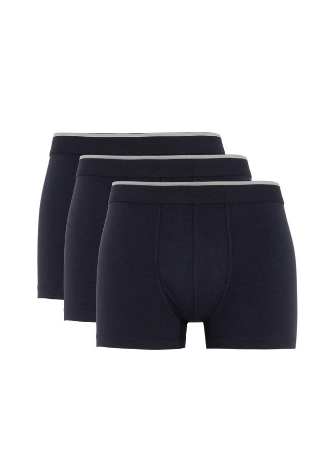 DeFacto - Man Regular Fit Underwear Knitted Boxer - 3 Pieces - Image 1