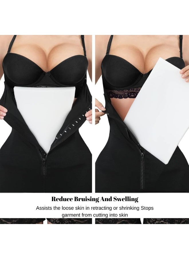 McDou 2 Pcs liposuction foam pads - Flat foam pads for liposuction after abdominal surgery, compression garments, Faja compression garments for tummy tuck and Lipo 360 post-operative support  - Image 4