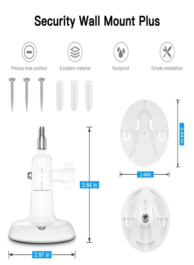 VOMENC Adjustable Bracket Mount Compatible with Eufy Security Indoor Cam S350 Camera (White) - Image 5