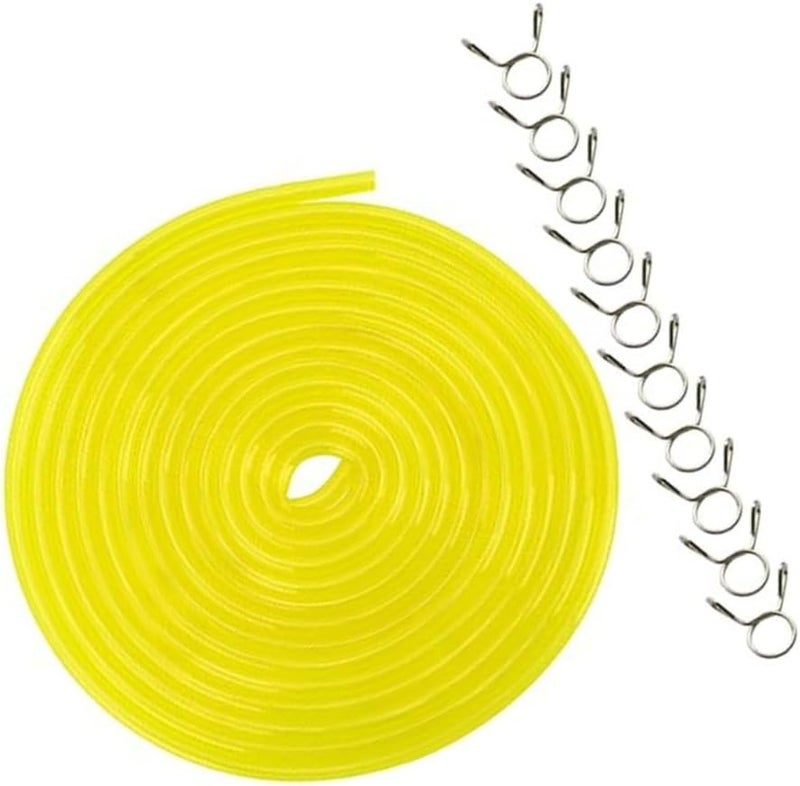 Small Engine Fuel Line Hose: Yellow Ethanol Resistant - UV Stable Fuel Line Tubing for Lawn Mowers Chainsaws String Trimmers - Image 4
