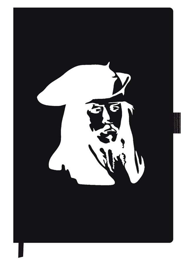 Theodor Designer A5 Thick Black Hardcover Notebook Jack Pirate - Image 1