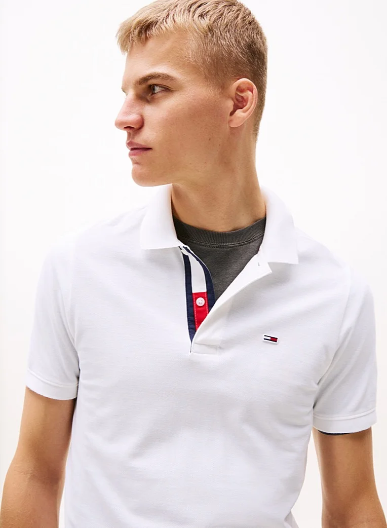 TOMMY HILFIGER Pure Cotton Slim Fit Polo Shirt