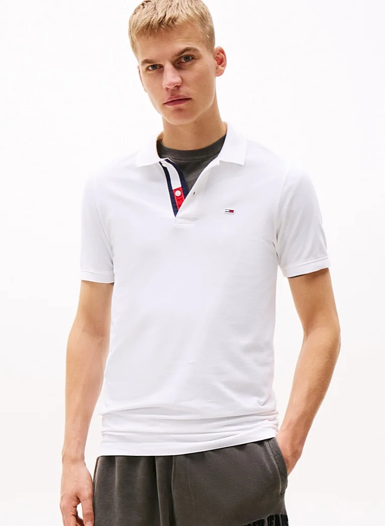 TOMMY HILFIGER Pure Cotton Slim Fit Polo Shirt