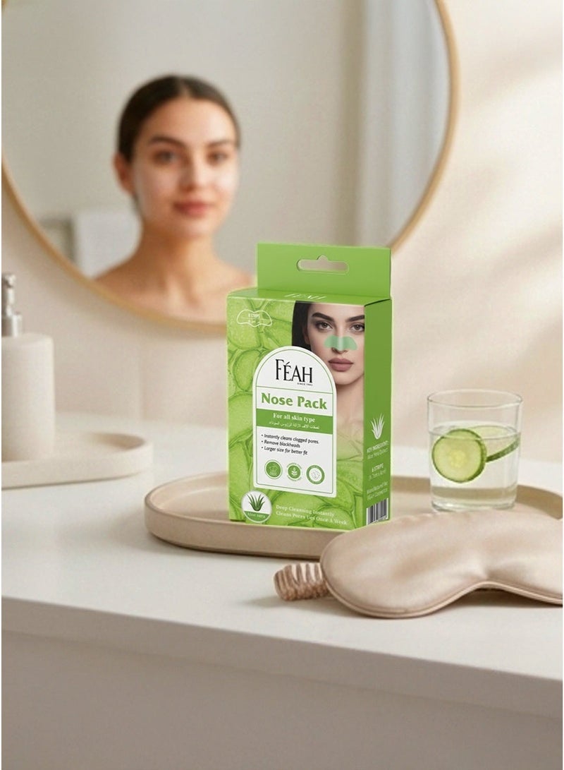 FEAH Aloe Vera Nose Strips - Gentle Blackhead Remover & Pore Cleansing Strips - Image 3