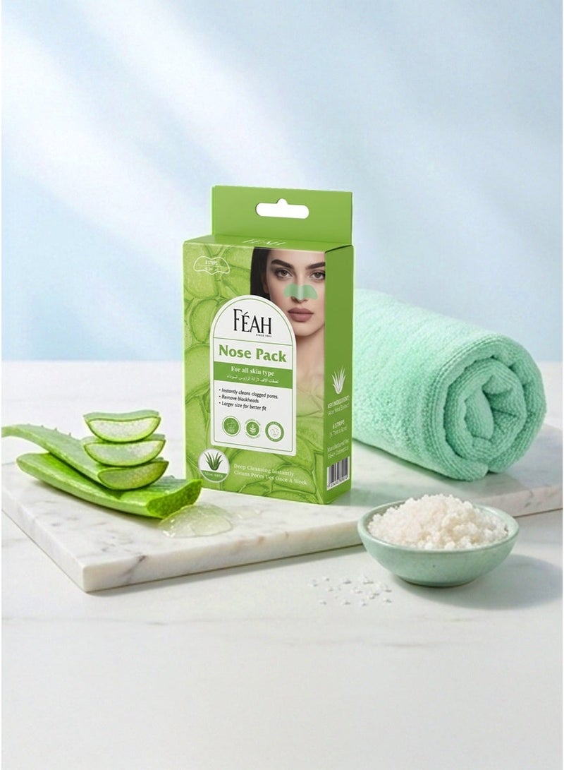 FEAH Aloe Vera Nose Strips - Gentle Blackhead Remover & Pore Cleansing Strips - Image 2