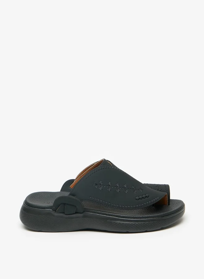 Le Confort Men's Embroidered Slip-On Arabic Sandals