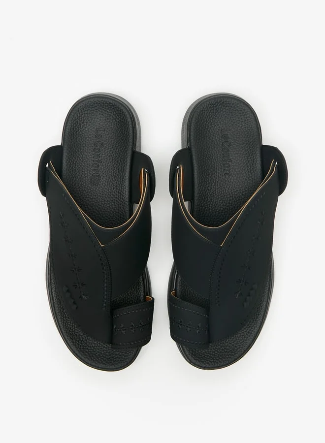 Le Confort Men's Embroidered Slip-On Arabic Sandals
