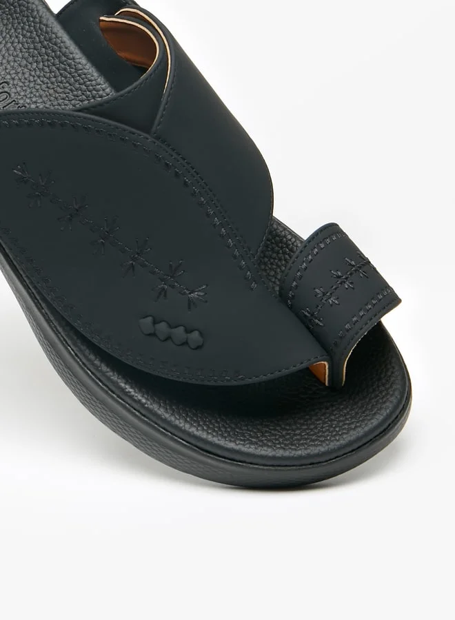 Le Confort Men's Embroidered Slip-On Arabic Sandals