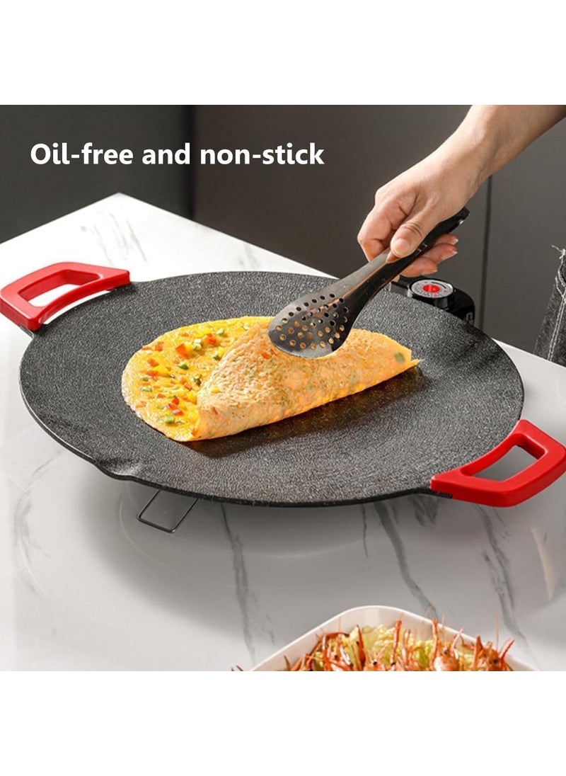Prostuff.in Prostuff.in® 1Pcs Portable Electric Smokeless Grill Pan for Indoor BBQ, Nonstick Surface with Adjustable Temperature Control, Fast Heating, Easy to Clean, Perfect for Grilling Meat, Fish, Vegetables  - Image 2