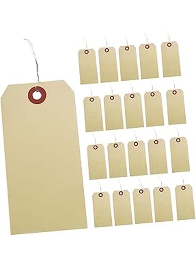 50pcs Clear Manila Iron Wire Tags For Shipping Packing And Party Identification - Image 1