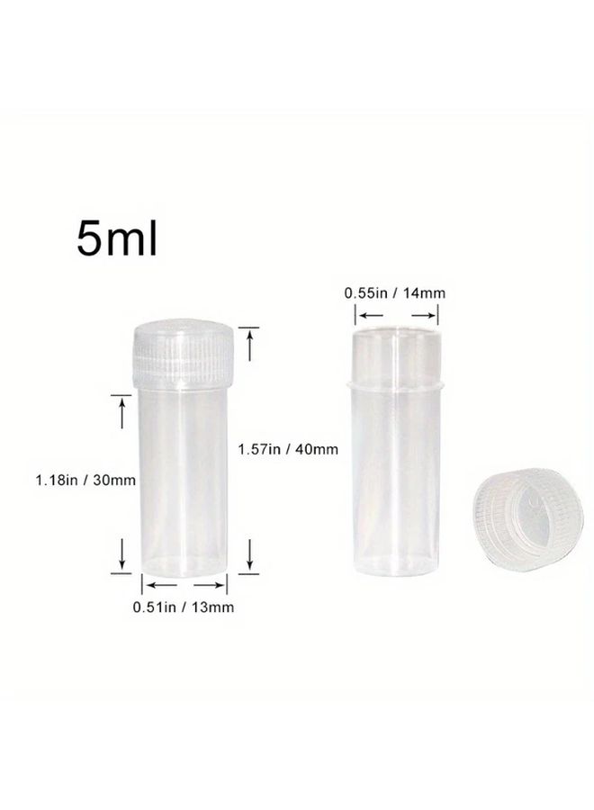50pcs Small Plastic Test Tubes With Caps For Storage And Crafts - Image 3