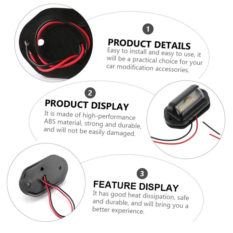 30V LED License Plate Light Universal Car Low Consumption Easy Installation - Image 5