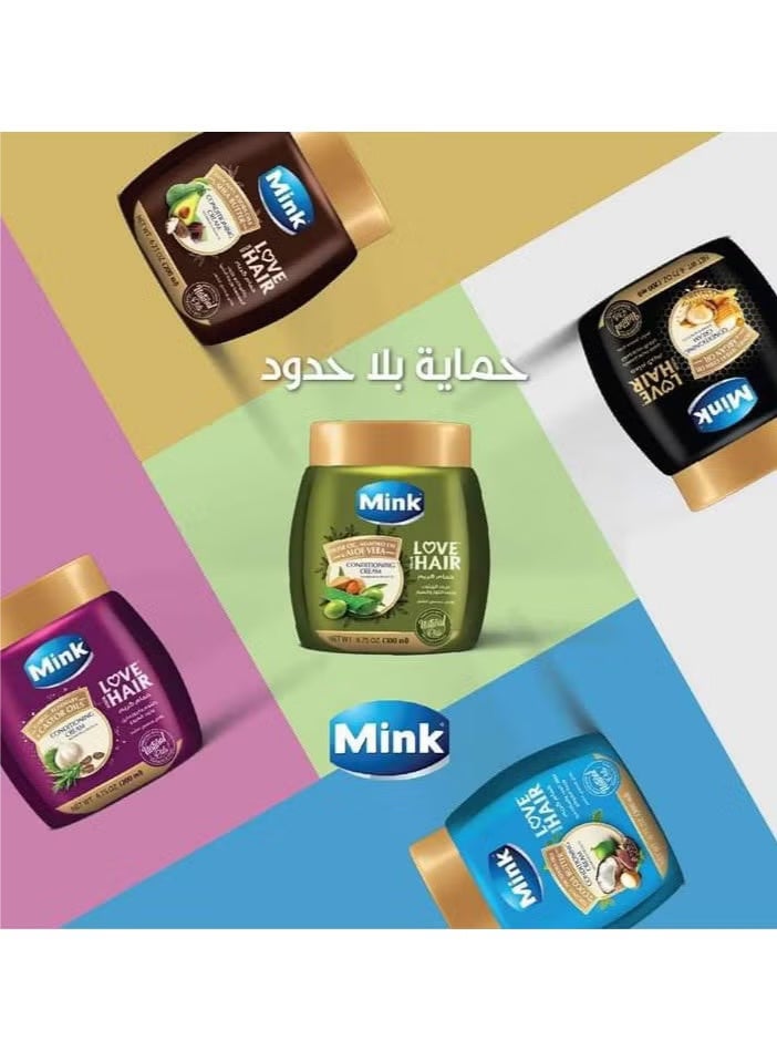 منك مينك مسك للشعر بالعسل وزيت الأرجان والقمح - 800 مل - Image 5