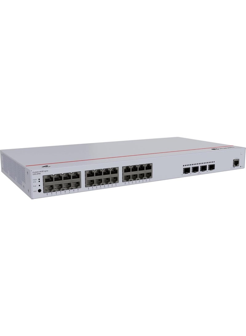 هواوي ايكيت هواوي S220-24P4X - مفتاح جيجابت PoE+ مزود بـ 24 منفذًا مع 4 منافذ SFP+ Uplink بسعة 10GE (بميزانية 400 واط PoE) - Image 5