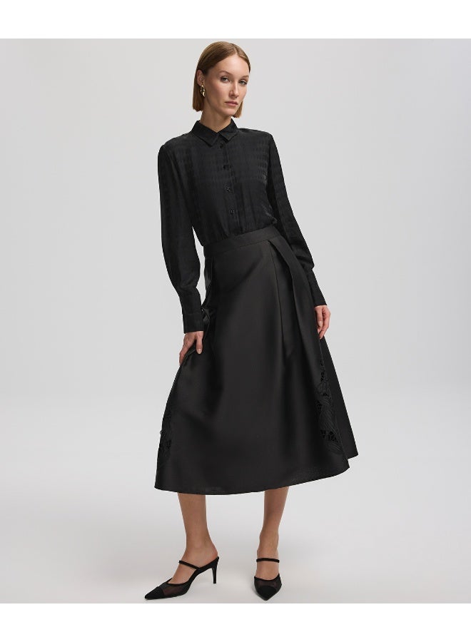 Ipekyol Embroidered A-Line Skirt - Image 4