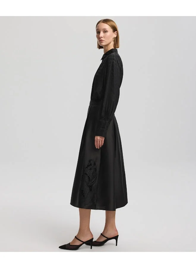 ابيكول تنورة مطرزة بقصة