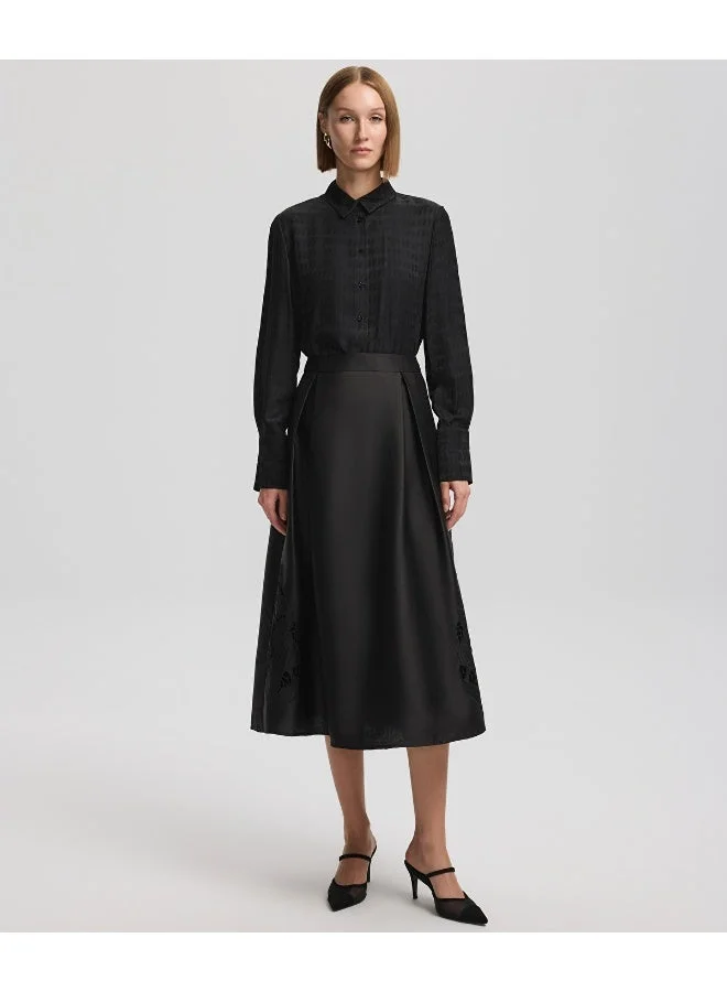 ابيكول تنورة مطرزة بقصة