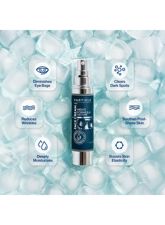 Particle 6-in-1 Face Cream for Men, Men’s Daily Hydrating Moisturizer with Vitamin C, Jojoba Oil, Vitamin E & Hyaluronic Acid, Skin Care Routine, Healthy Skin Support, Pack of 1, 1.7 FL OZ - Image 2