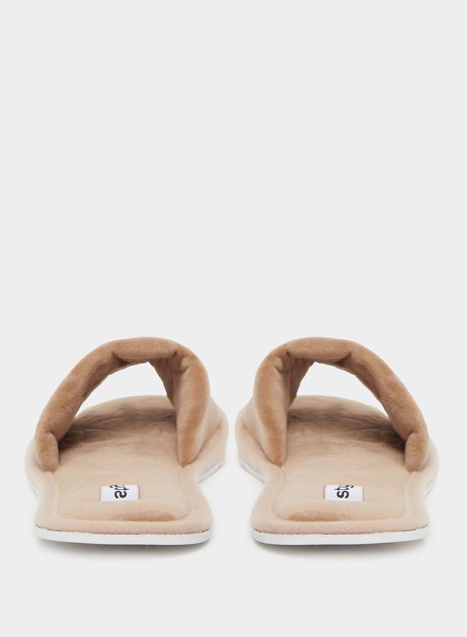 Styli Textured Slip-On Slippers - Image 4