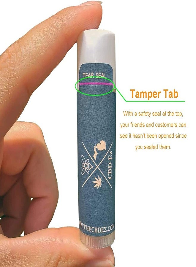 Mr-Label White Lip Balm Labels with Tamper Tab - Waterproof & Tear-Resistant - for Inkjet & Laser Printer - 2-3/16" x 2-1/8" on Letter Sheet (300 Labels) - Image 3