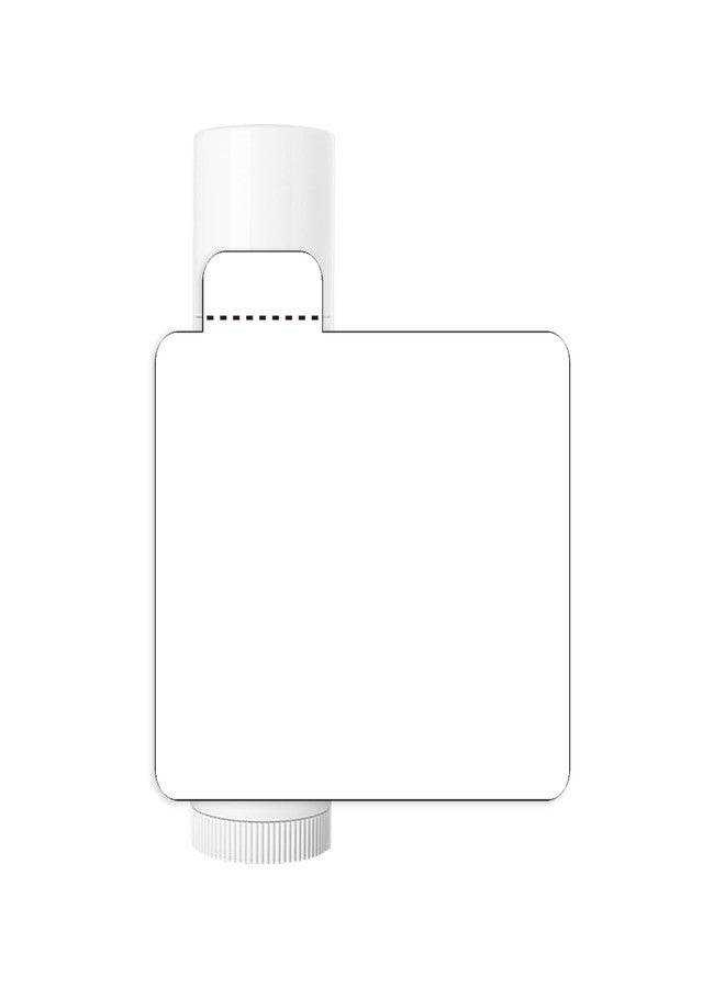 Mr-Label White Lip Balm Labels with Tamper Tab - Waterproof & Tear-Resistant - for Inkjet & Laser Printer - 2-3/16" x 2-1/8" on Letter Sheet (300 Labels) - Image 1