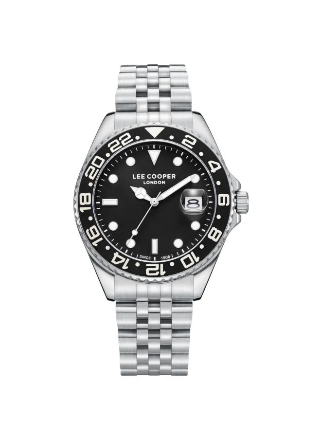 Lee Cooper Men's Analog Display Watch With Silver Metal Strap - LC08142.350