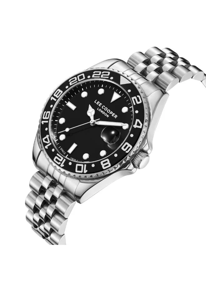 Lee Cooper Men's Analog Display Watch With Silver Metal Strap - LC08142.350