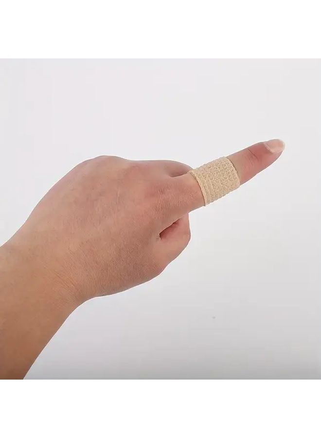 ضمادات شفافة بلون بيج فاتح ذاتية اللصق (6 قطع) لدعم العضلات المرن للاستخدام في المنزل والسفر والمكتب - Image 4