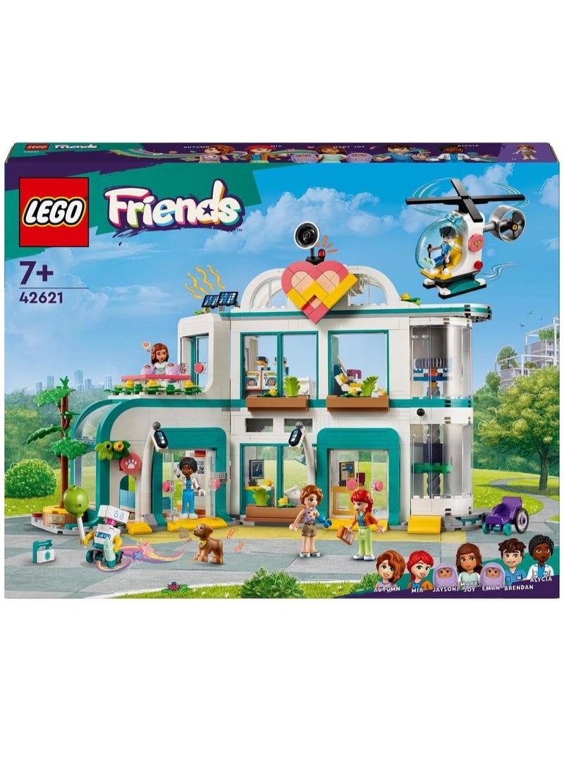 Lego Friends Heartlake City Hospital 42621 Building Blocks Toy Set; Toys for Boys, Girls, and Kids (1,045 Pieces)