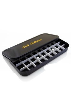 Basbousa tray with an elegant rectangular black design