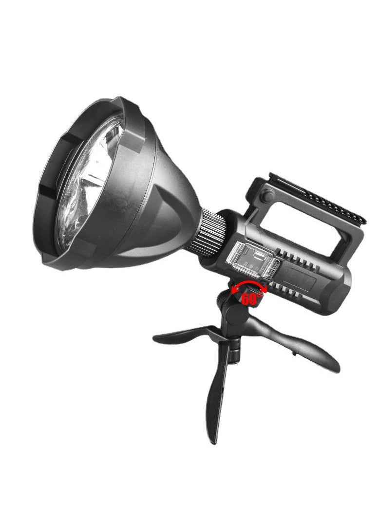 Generic - strong light searchlight outdoor multi-function lighting LED flashlight long-range waterproof charging portable lamp tripod - Image 1